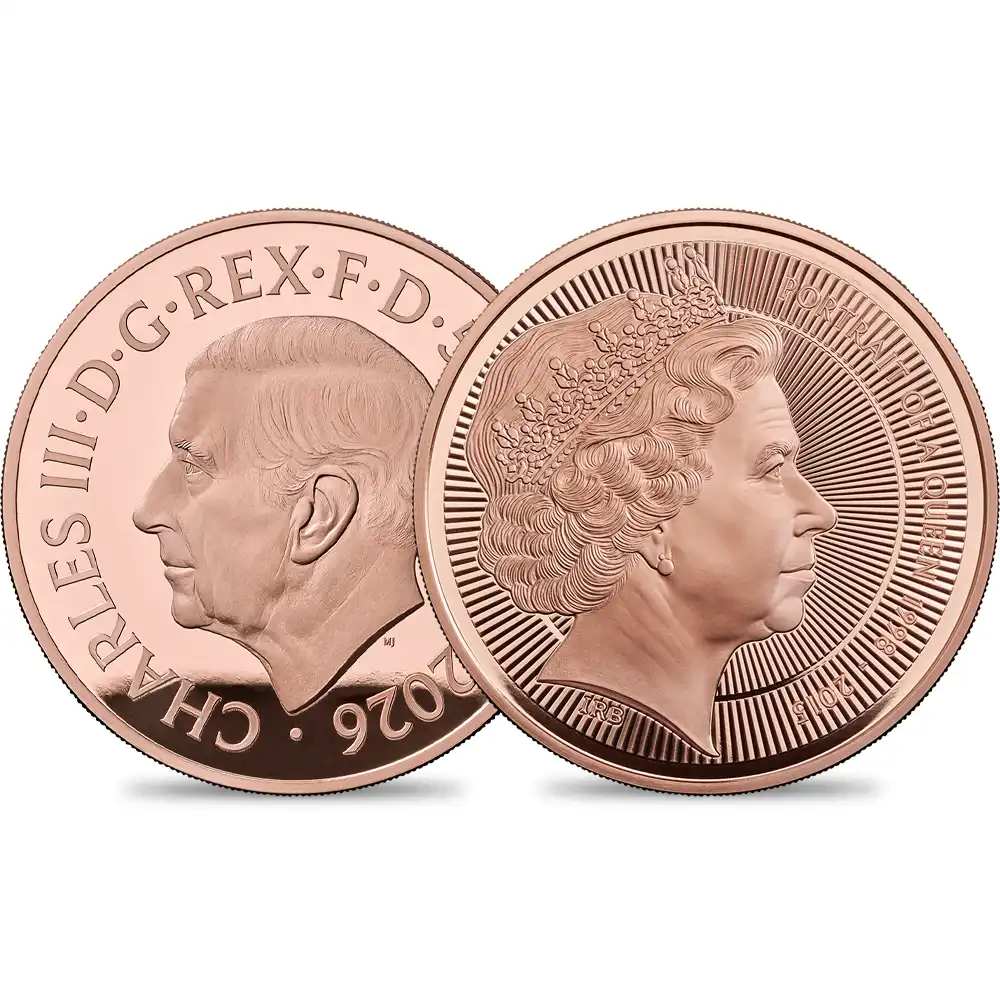 【未鑑定＋鑑定オプション付き】イギリス 2026 チャールズ3世 エリザベス2世のコイン肖像シリーズ 第四弾 5ポンドプルーフ金貨 未鑑定 箱付き【ご予約承り品・納期約半年】