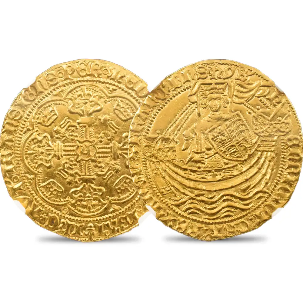 1422-1430 ヘンリー6世 ノーブル金貨 NGC MS62 S-1799