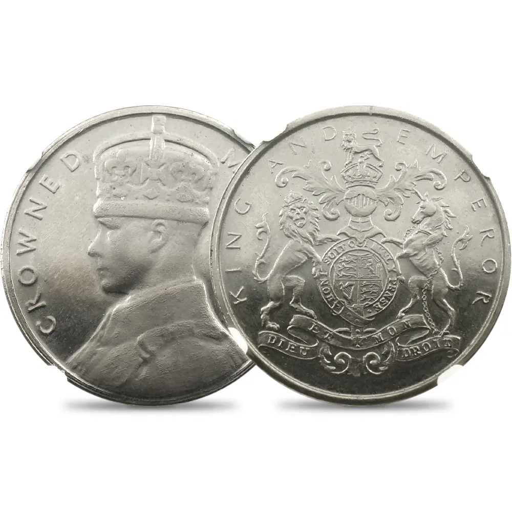 1937 エドワード8世 戴冠記念 銀メダル NGC MS65 BHM-4302