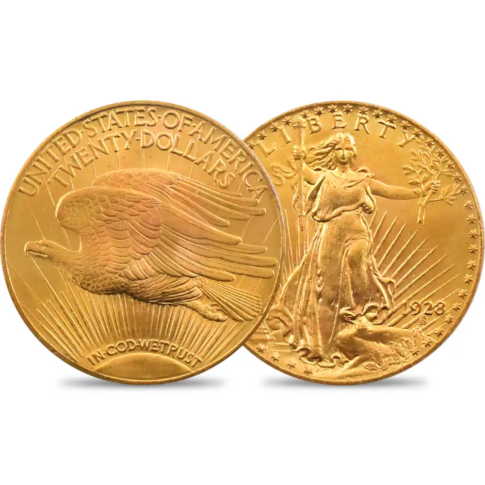 アメリカ 1928 ダブルイーグル 20ドル金貨 PCGS MS66