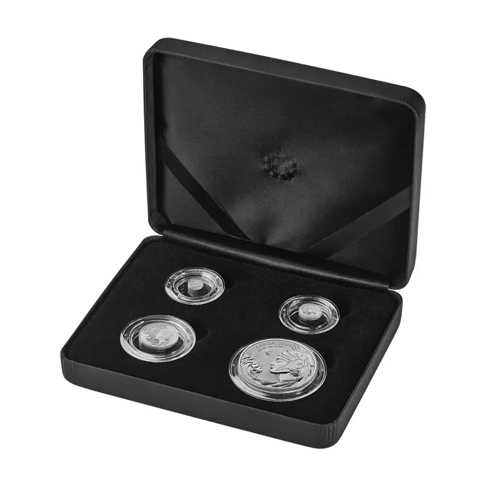 2024 チャールズ3世 ブリタニア フラクショナル リバースフロステッド銀貨セット 箱付き【ご予約承り品】