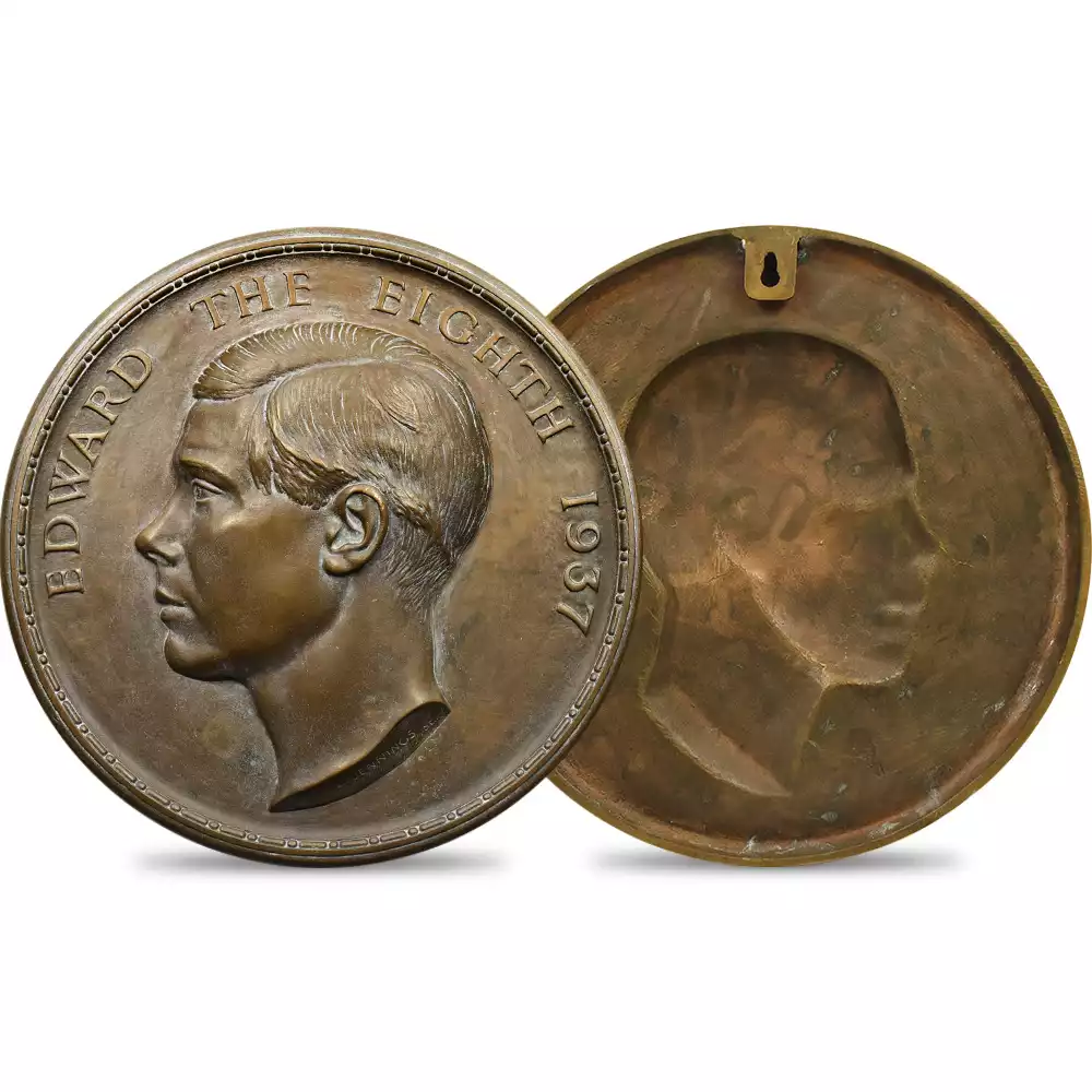 1937 エドワード8世 即位記念 銅製ハイレリーフ