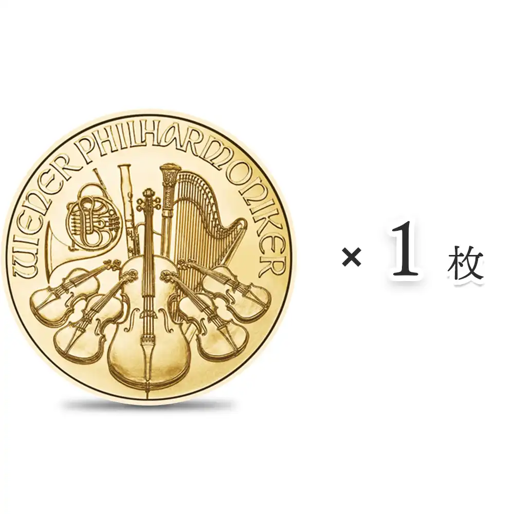 オーストリア 2023 ウィーンフィル 10ユーロ 1/10オンス 金貨 【1枚】