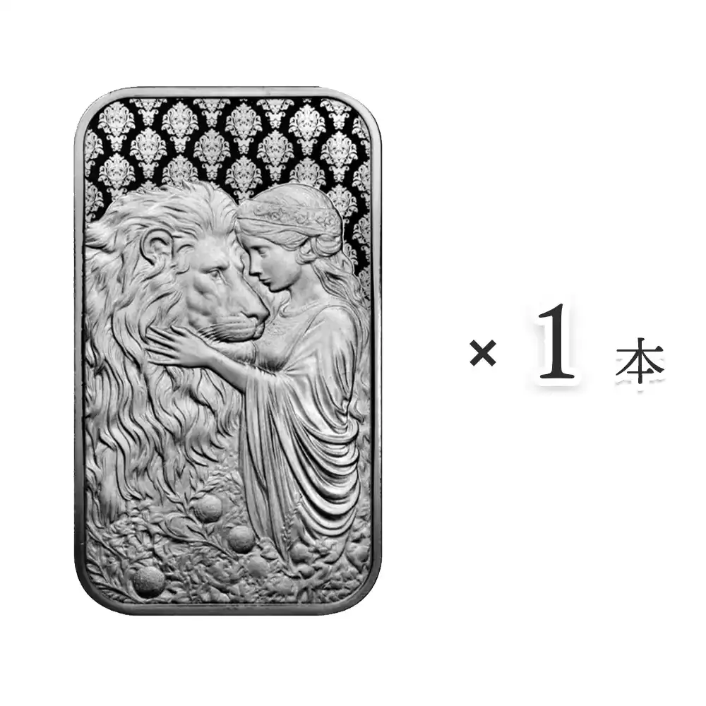 2024 ウナとライオン 銀の延べ板 縦型 10オンス シルバーバー 【1本】