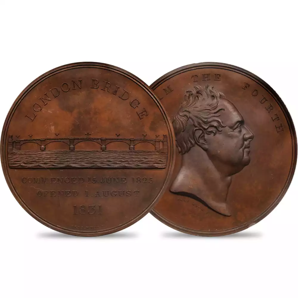 1831 ウィリアム4世 ロンドン橋開通記念 銅メダル NGC MS63BN BHM-1544