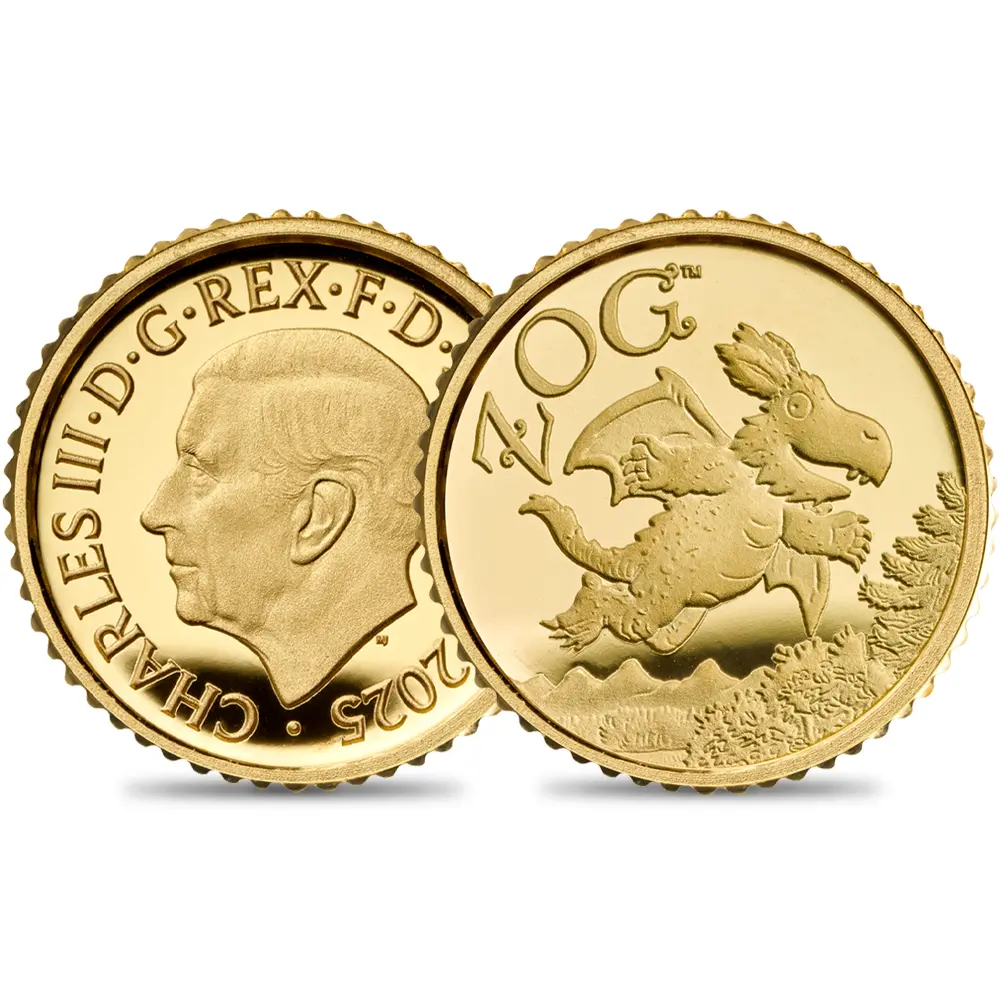 2025 チャールズ3世 『ZOG(ゾグ)』 50ペンス1/40オンスプルーフ金貨 未鑑定 パッケージ付き【ご予約承り品】
