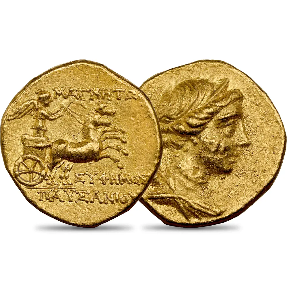 古代ギリシア イオニア マグネシア 紀元前2世紀中頃 アルテミス スタテル 金貨 NGC AU Strike: 5/5 Surface: 3/5