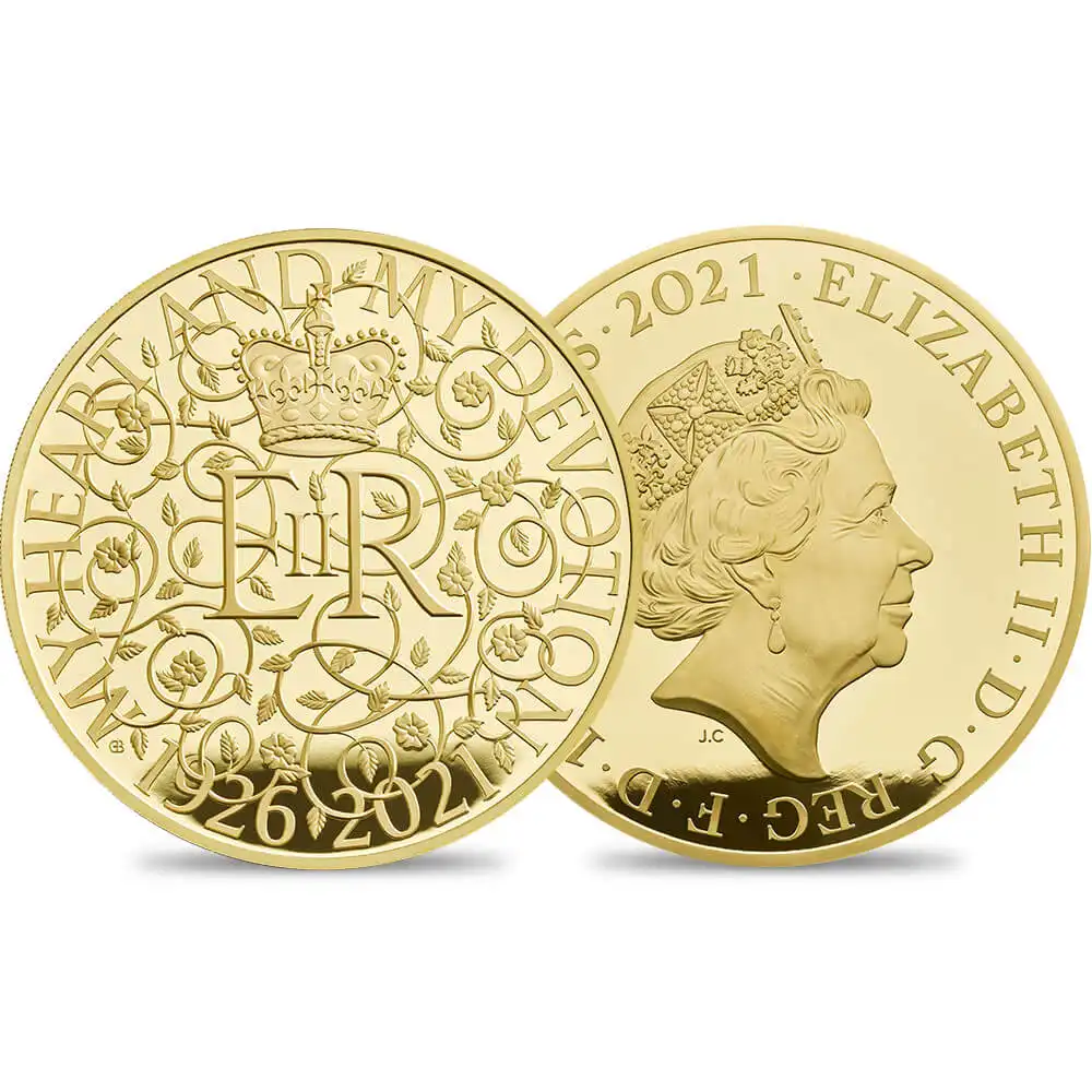 2021 エリザベス女王 生誕95周年記念 1000ポンド1キロプルーフ金貨  未鑑定 18枚発行 箱付き【ご予約承り品】