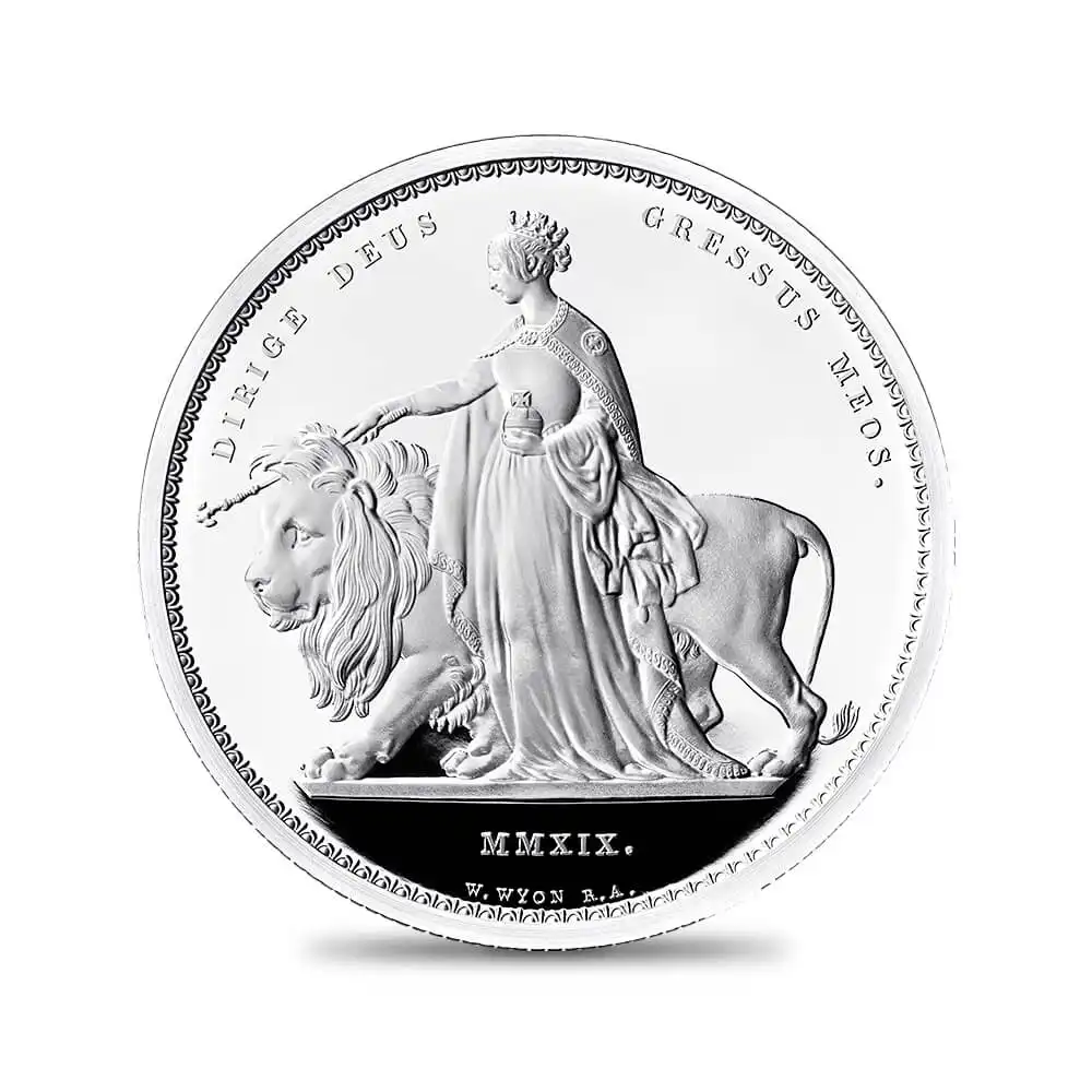 2019 エリザベス2世 ウナ＆ライオン 2キロプルーフ銀貨 ロイヤルミント発行 未鑑定【ご予約承り品】