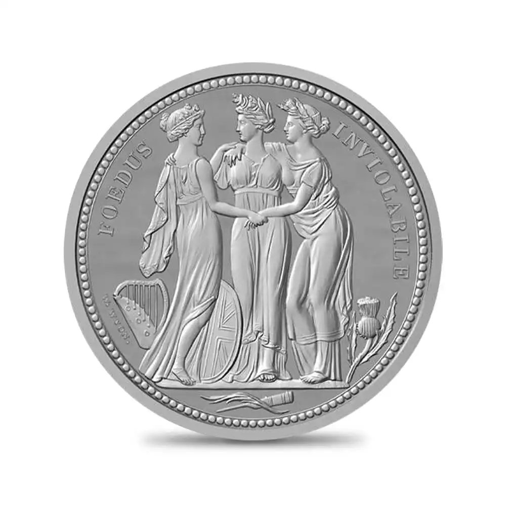 オルダニー島 2020 エリザベス2世 スリーグレーセス 10オンス銀貨 アンティーク仕上げ PCGS PR70DC鑑定品 限定50枚 【ご予約承り品】