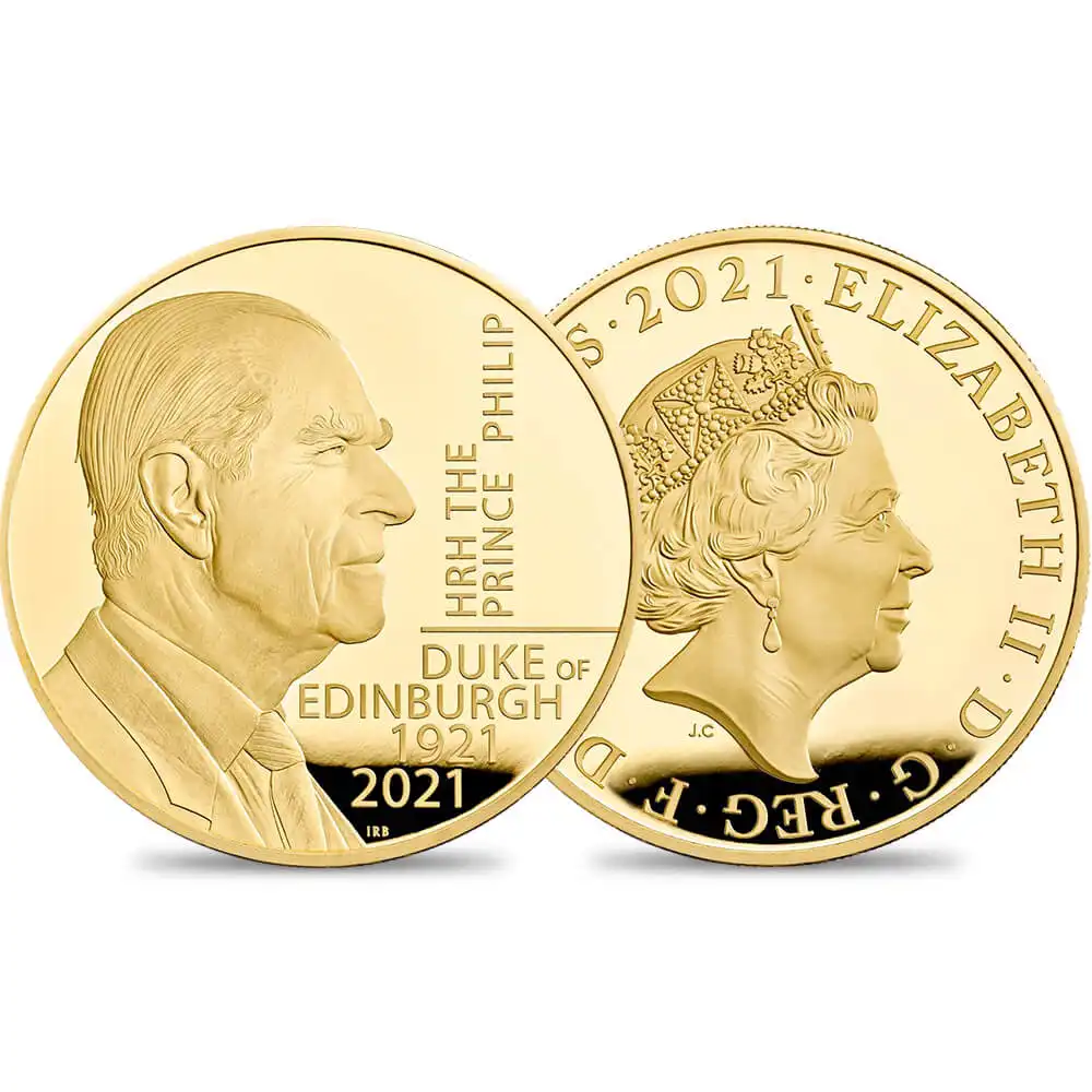 2021 エリザベス2世 フィリップ殿下追悼記念 500ポンド5オンスプルーフ金貨 ロイヤルミント発行  未鑑定 発行枚数156枚 箱付き【ご予約承り品】