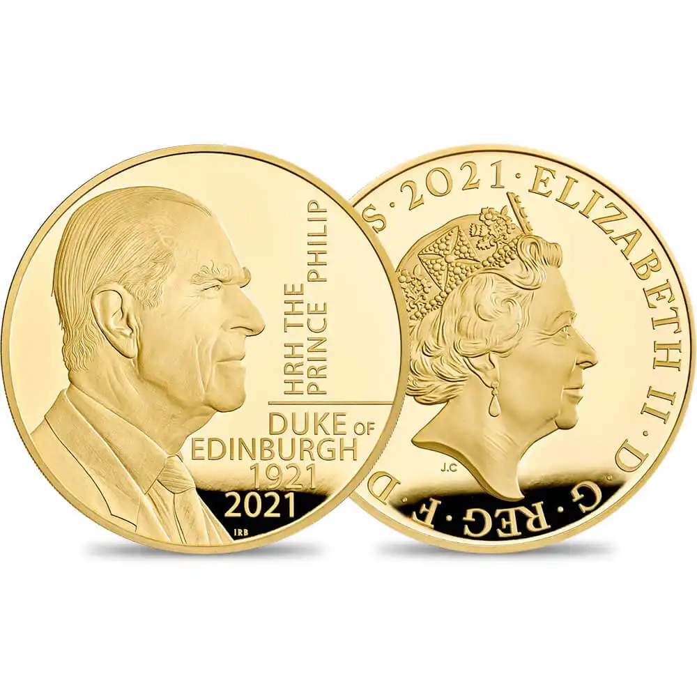 2021 エリザベス2世 フィリップ殿下追悼記念 500ポンド10オンスプルーフ金貨 ロイヤルミント発行  未鑑定 発行枚数56枚 箱付き【ご予約承り品】