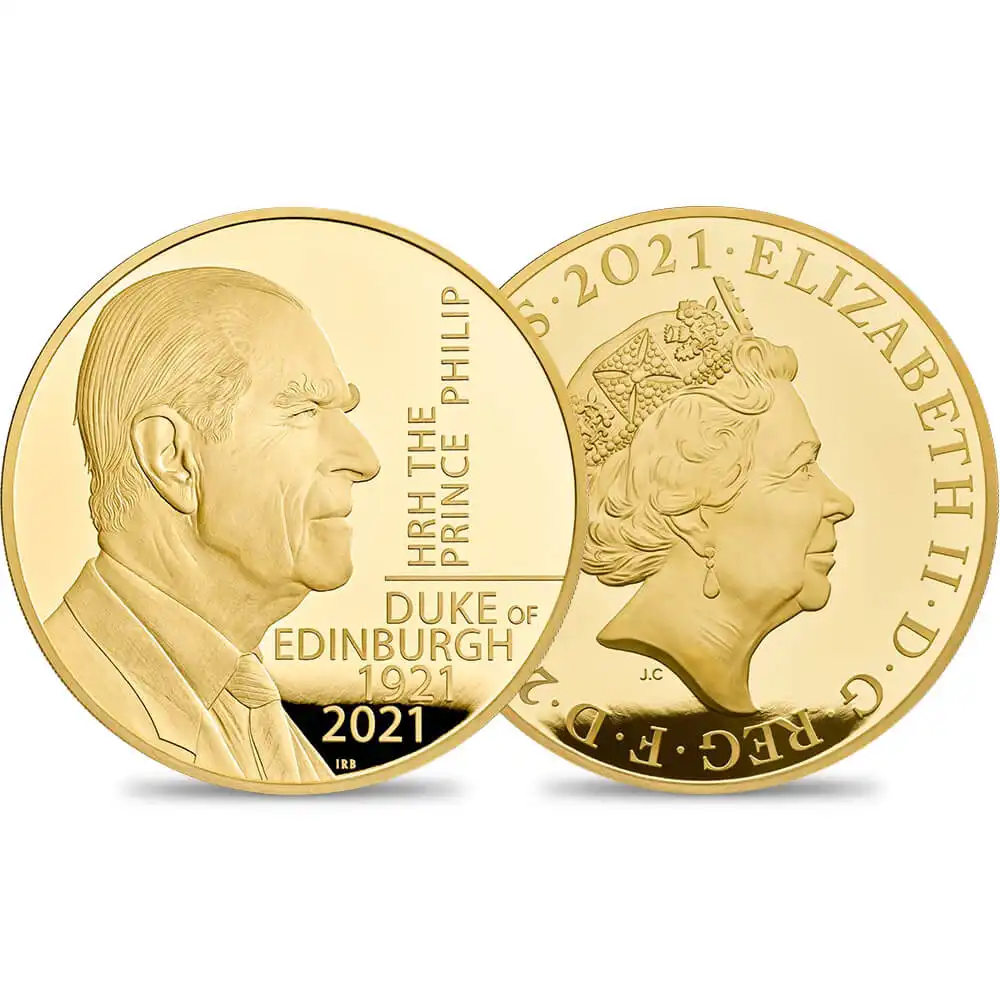 2021 エリザベス2世 フィリップ殿下追悼記念 2000ポンド2キロプルーフ金貨 ロイヤルミント発行  未鑑定 発行枚数6枚 箱付き【ご予約承り品】