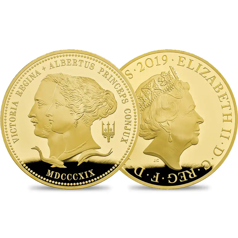 2019 エリザベス2世 ヴィクトリア女王生誕200周年記念 ヴィクトリア＆アルバート 1000ポンド1キロプルーフ金貨 未鑑定 箱付き【ご予約承り品】