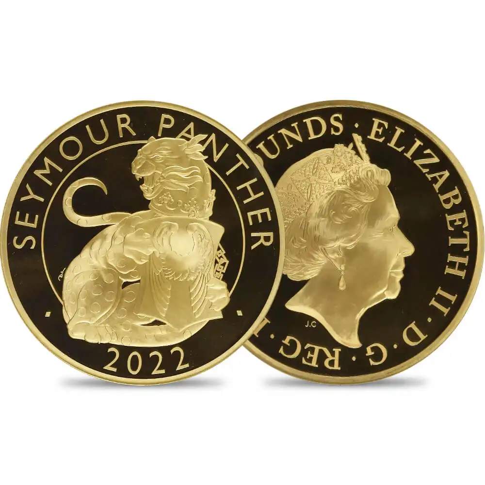 2022 エリザベス2世 ロイヤルテューダービースト シーモアの豹 500ポンド10オンス金貨 発行即日鑑定品 NGC PF70UC【ご予約承り品】