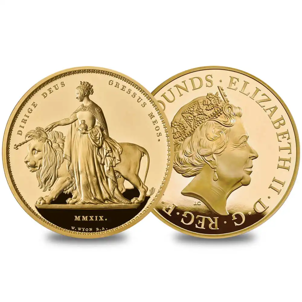 2019年 ウナ＆ライオン 1,000ポンドプルーフ金貨 （１キロ） 専用ボックス付【ご予約承り品】