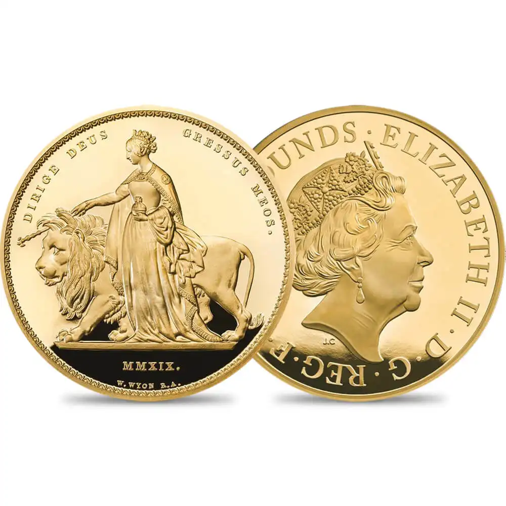 2019年 ウナ＆ライオン 2キロプルーフ金貨  専用ボックス付【ご予約承り品】