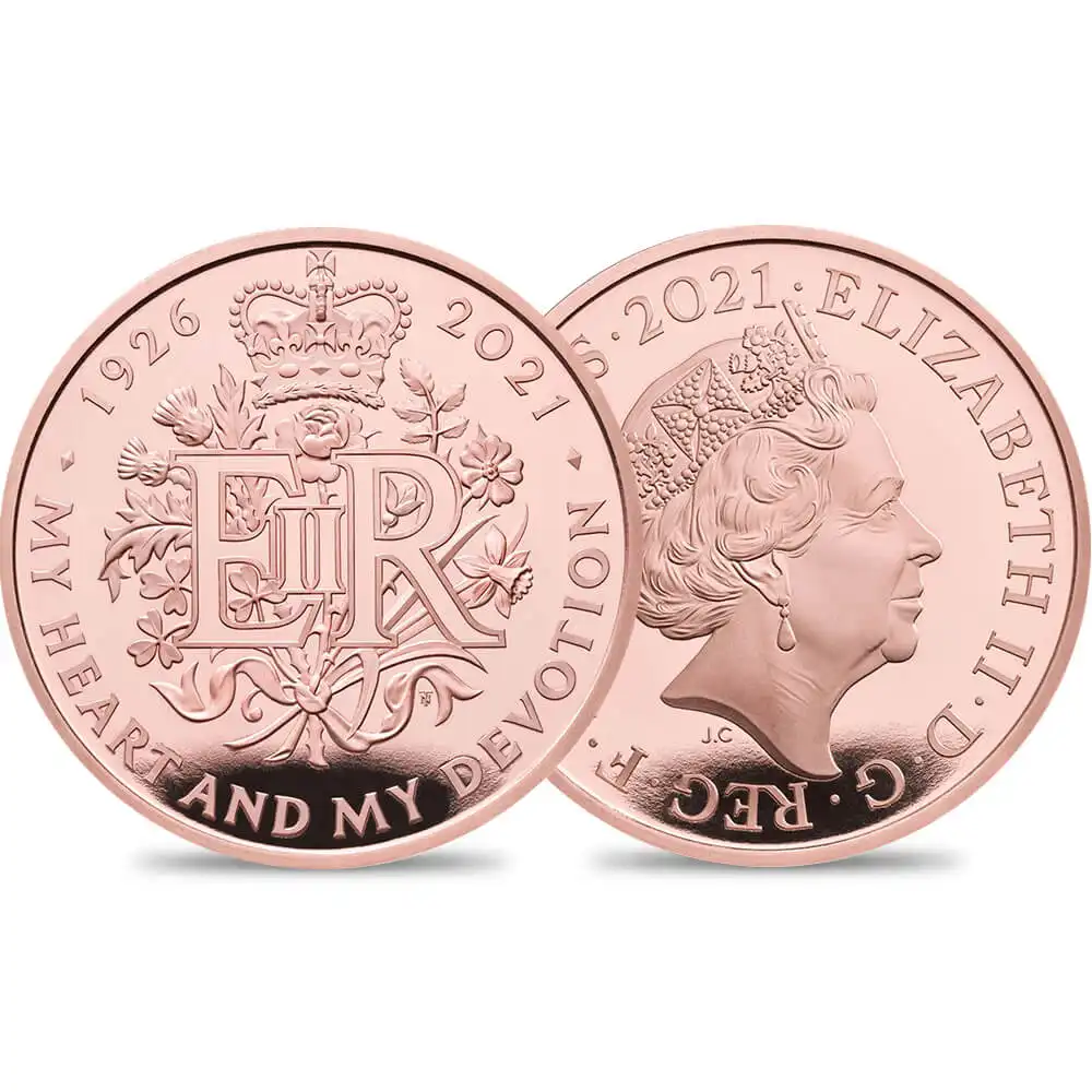 2021 エリザベス2世 生誕95周年記念 5ポンドプルーフ金貨  未鑑定 限定数 箱付き【ご予約承り品】