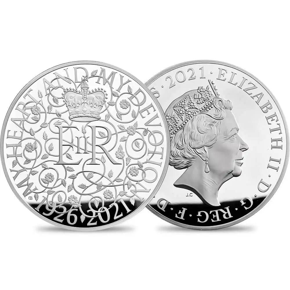 2021 エリザベス女王 生誕95周年記念 500ポンド1キロプルーフ銀貨  未鑑定 160枚発行 箱付き【ご予約承り品】