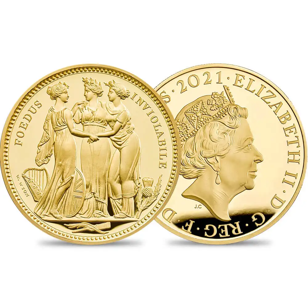 2020 エリザベス2世 スリーグレーセス 500ポンド10オンスプルーフ金貨 未鑑定【ご予約承り品】