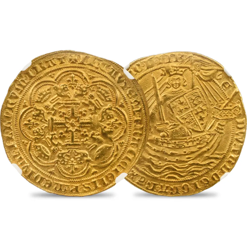 1356-1361 エドワード3世 ノーブル金貨 NGC MS64 S-1490