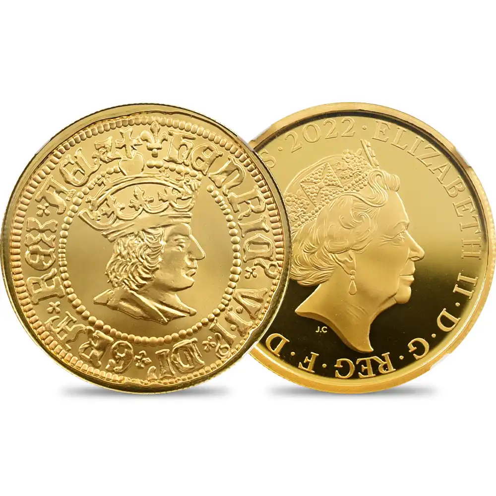 2022 エリザベス2世 英国君主コレクション第1弾 ヘンリー7世 100ポンド1オンス金貨 ファーストリリース NGC PF70UC