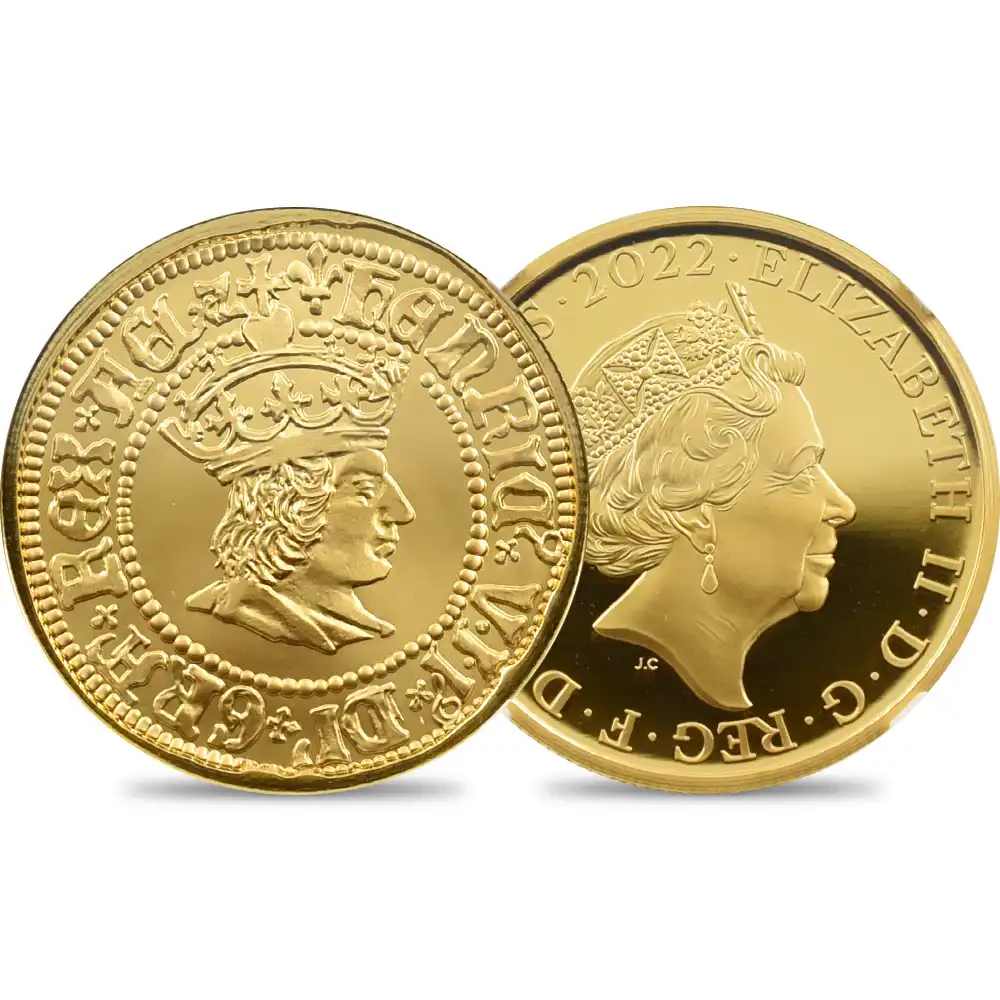 2022 エリザベス2世 英国君主コレクション第1弾 ヘンリー7世 100ポンド1オンス金貨 ファーストリリース NGC PF70UC