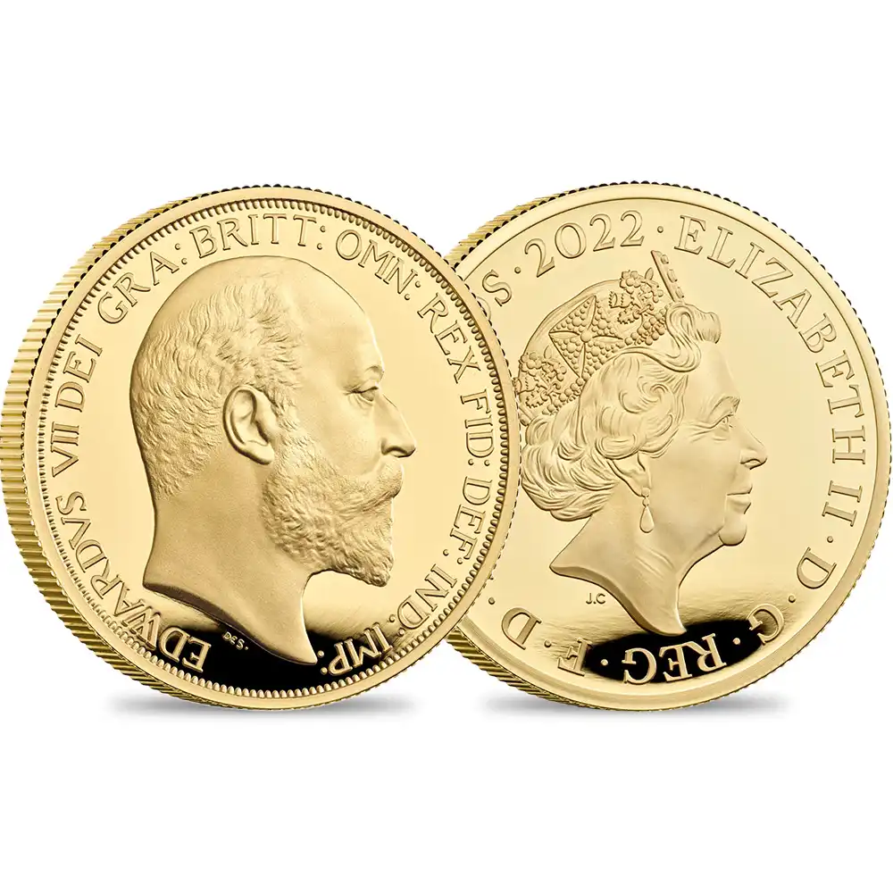 2022 エリザベス2世 英国君主コレクション第4弾 エドワード7世 200ポンド2オンスプルーフ金貨 未鑑定 箱付き 【ご予約承り品】