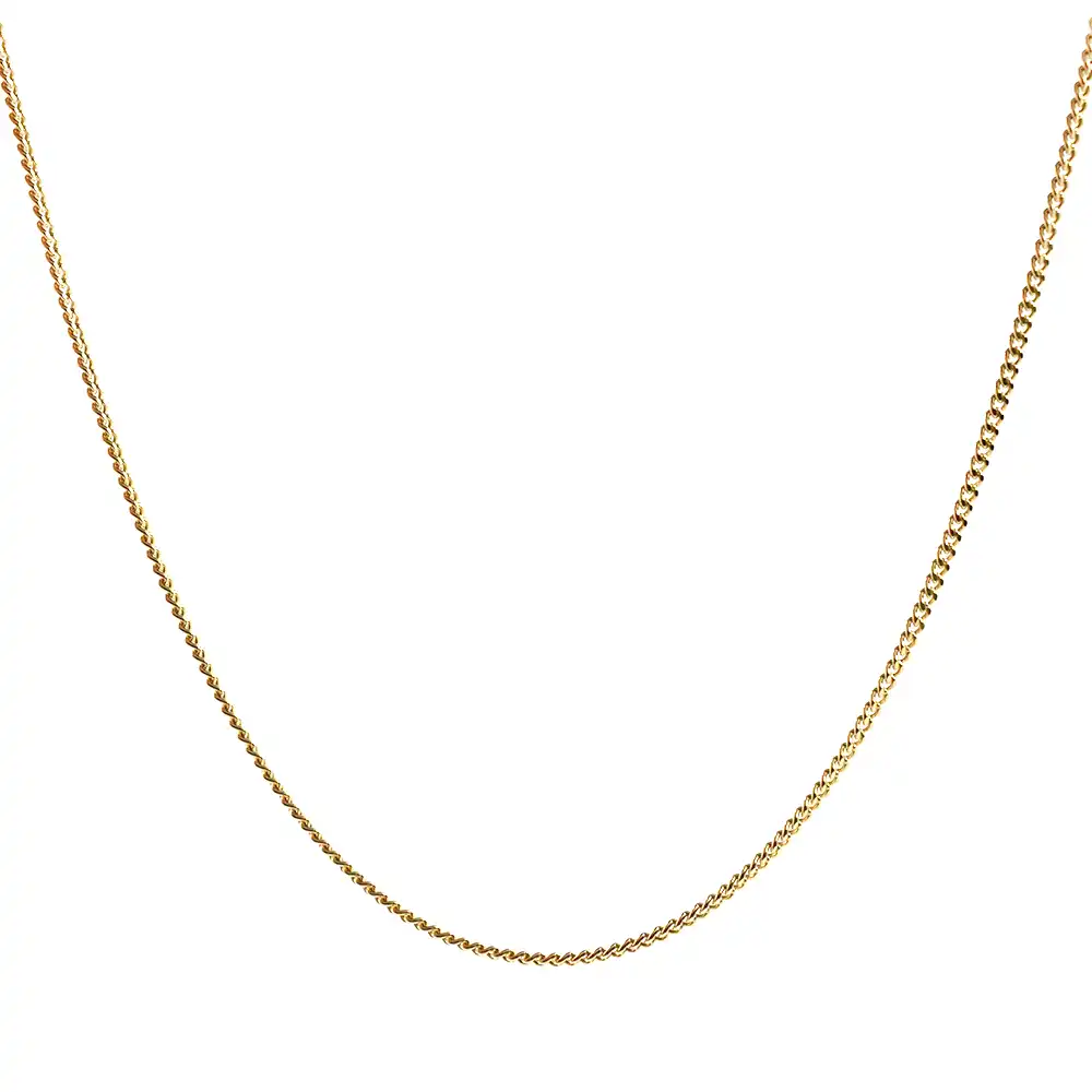 ネックレス チェーン ゴールド 18金（K18）中空キヘイ040 全長約45cm 重量 約1.6g K18刻印入り