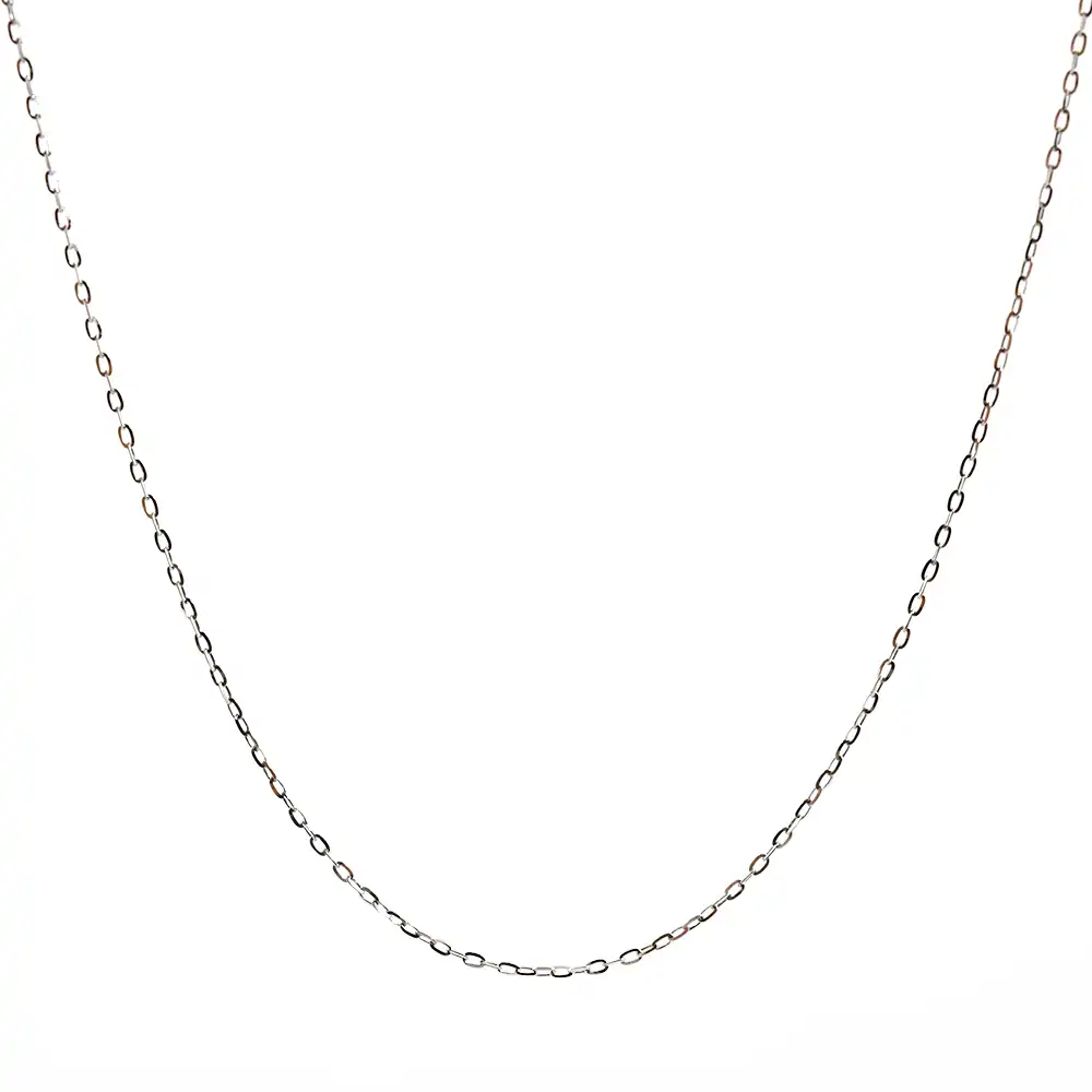 ネックレス チェーン プラチナ （Pt850）幅約1mm 全長約45cm 重量 約1.6g Pt850刻印入り