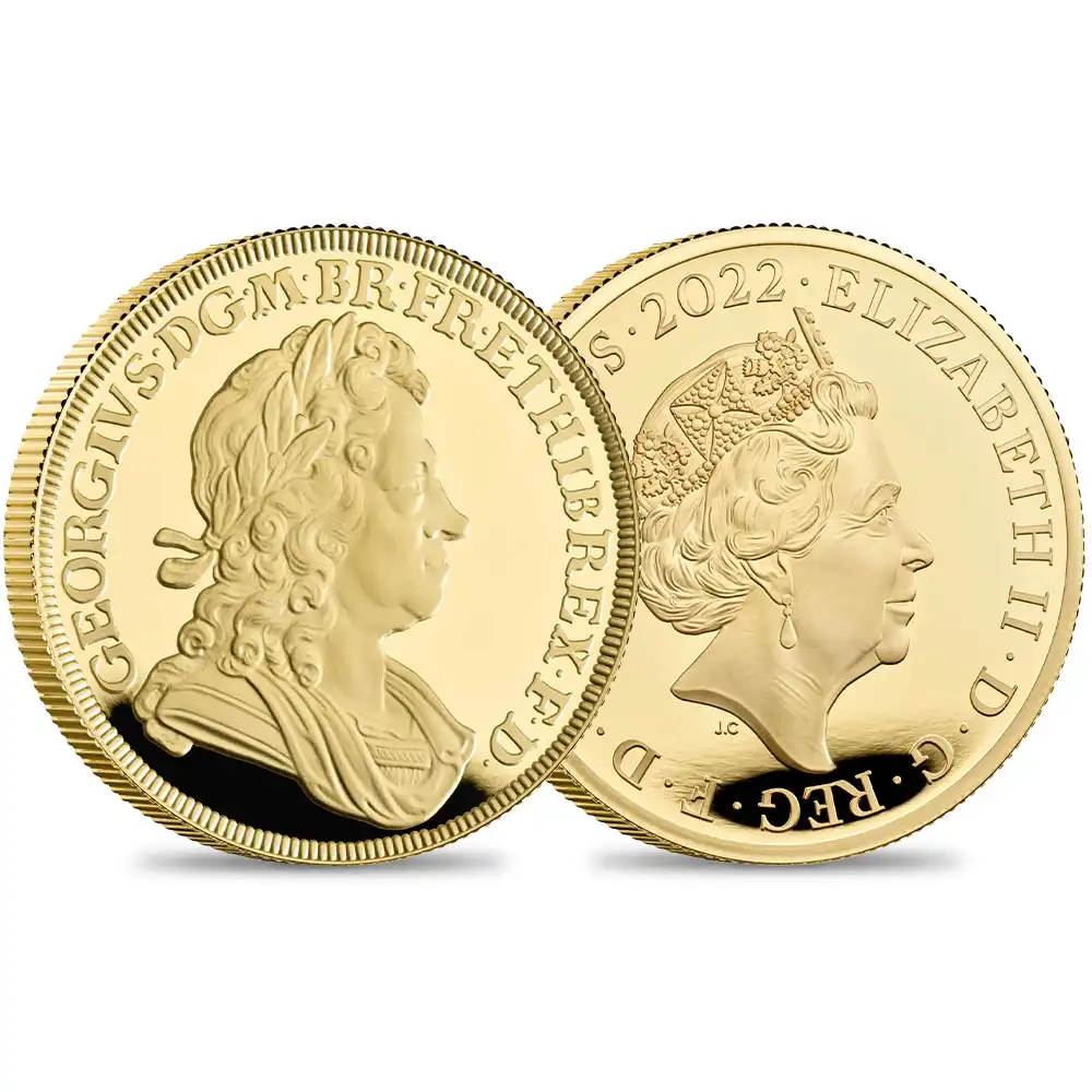 2022 エリザベス2世 英国君主コレクション第3弾 ジョージ1世 200ポンド2オンスプルーフ金貨 未鑑定【ご予約承り品】