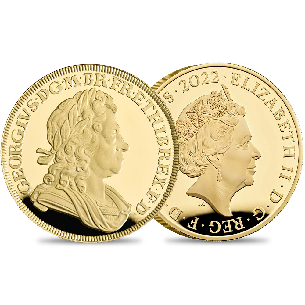 2022 エリザベス2世 英国君主コレクション第3弾 ジョージ1世 500ポンド5オンスプルーフ金貨 未鑑定【ご予約承り品】