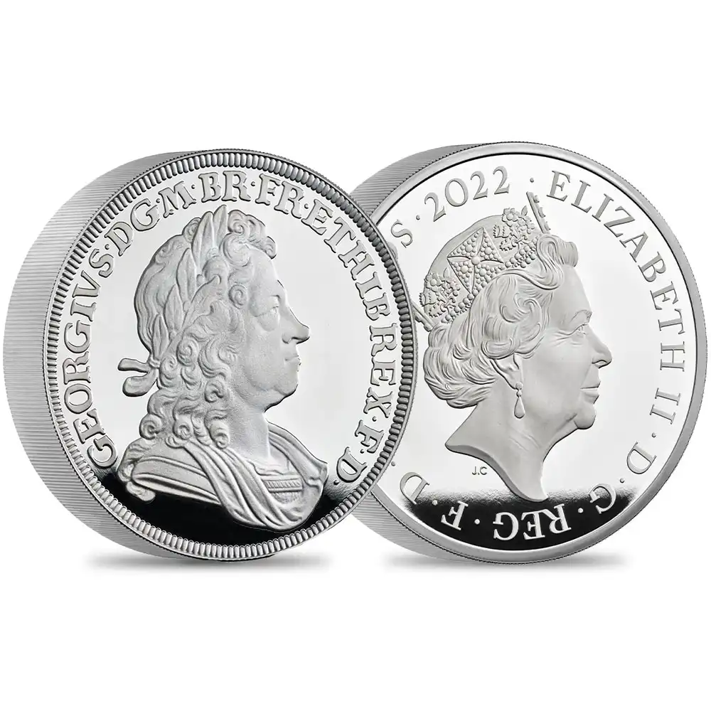 2022 エリザベス2世 英国君主コレクション第3弾 ジョージ1世 10ポンド10オンスプルーフ銀貨 未鑑定【ご予約承り品】