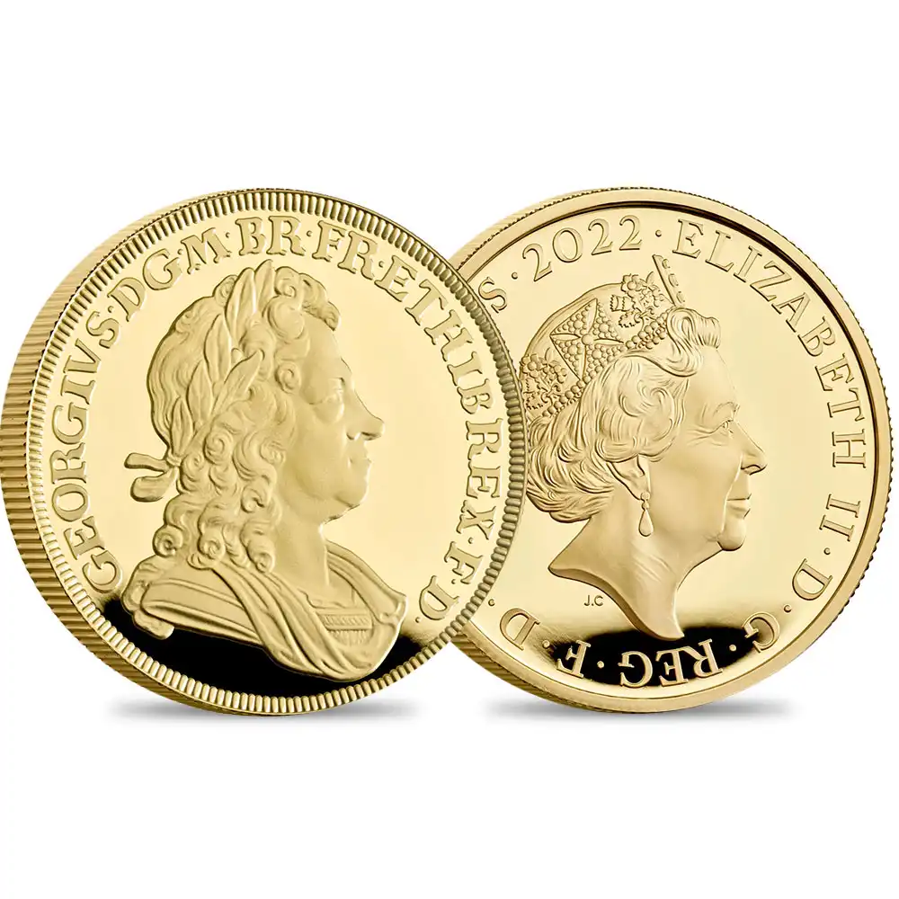 2022 エリザベス2世 英国君主コレクション第3弾 ジョージ1世 100ポンド1オンス金貨 ファーストリリース NGC PF70UC【ご予約承り品】