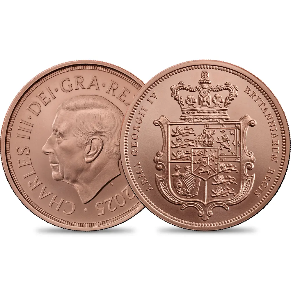 2025 チャールズ3世 5ソブリンBU金貨 未鑑定 箱付き【ご予約承り品】