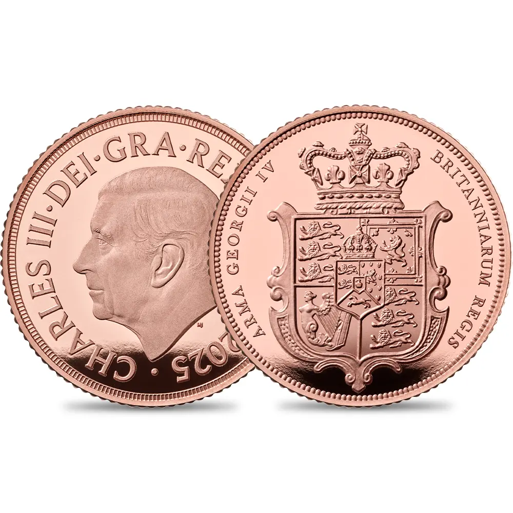 2025 チャールズ3世 ソブリンプルーフピエフォー金貨 未鑑定 箱付き【ご予約承り品】