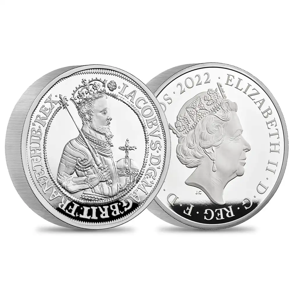 2022 エリザベス2世 英国君主コレクション第2弾 ジェームズ1世 10ポンド10オンスプルーフ銀貨 未鑑定【ご予約承り品】