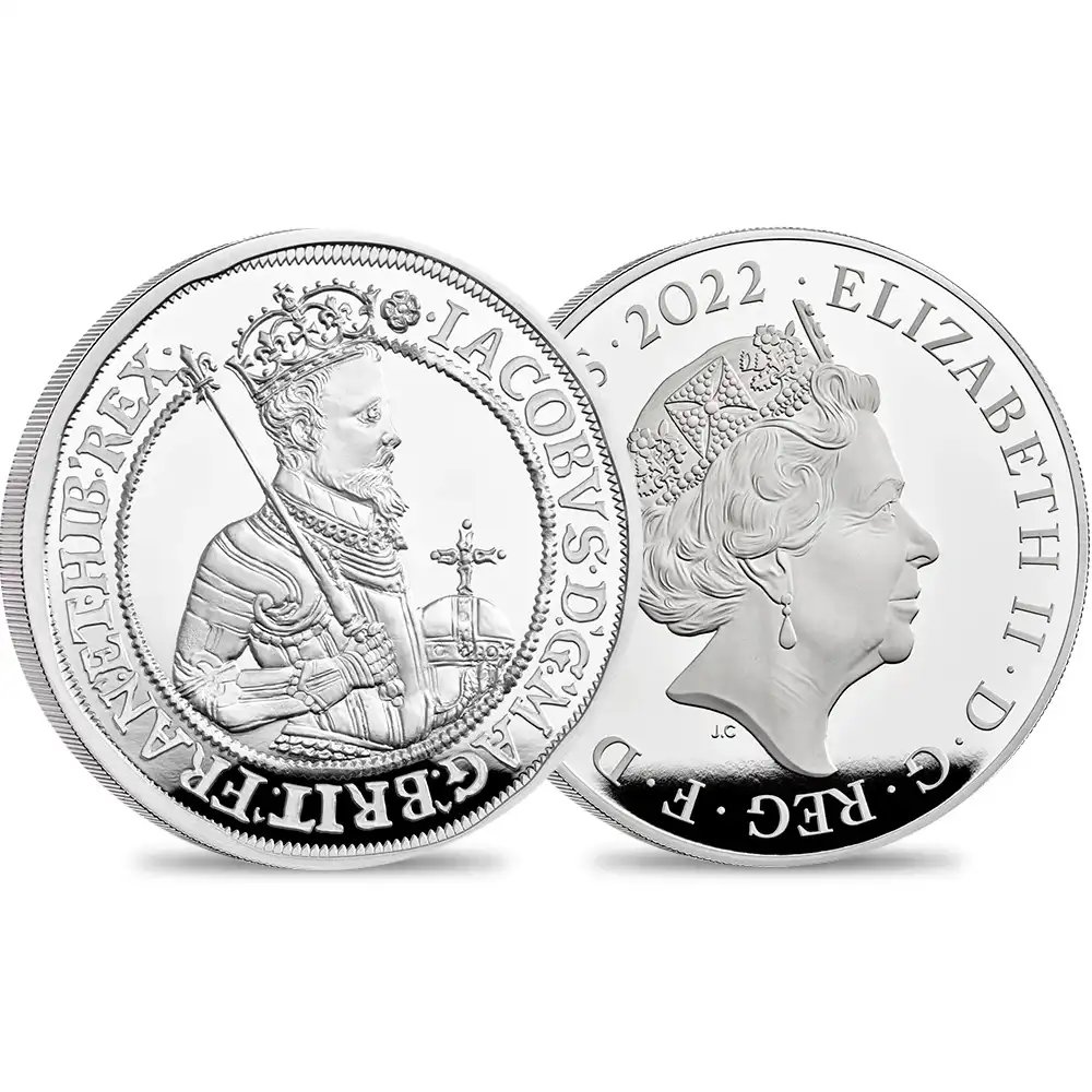2022 エリザベス2世 英国君主コレクション第2弾 ジェームズ1世 10ポンド5オンスプルーフ銀貨 未鑑定【ご予約承り品】