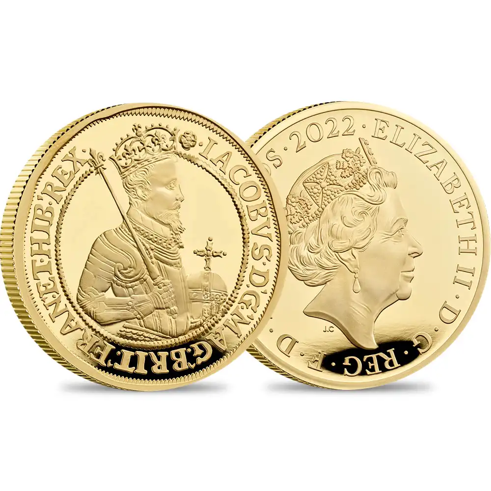 2022 エリザベス2世 英国君主コレクション第2弾 ジェームズ1世 200ポンド2オンスプルーフ金貨 未鑑定【ご予約承り品】