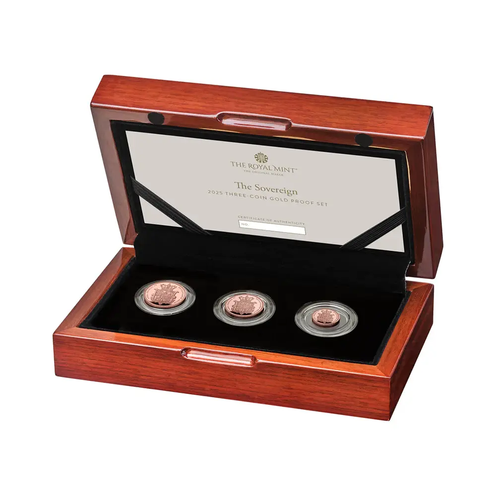 2025 チャールズ3世 1・1/2・1/4ソブリンプルーフ金貨3枚セット 未鑑定 箱付き【ご予約承り品】