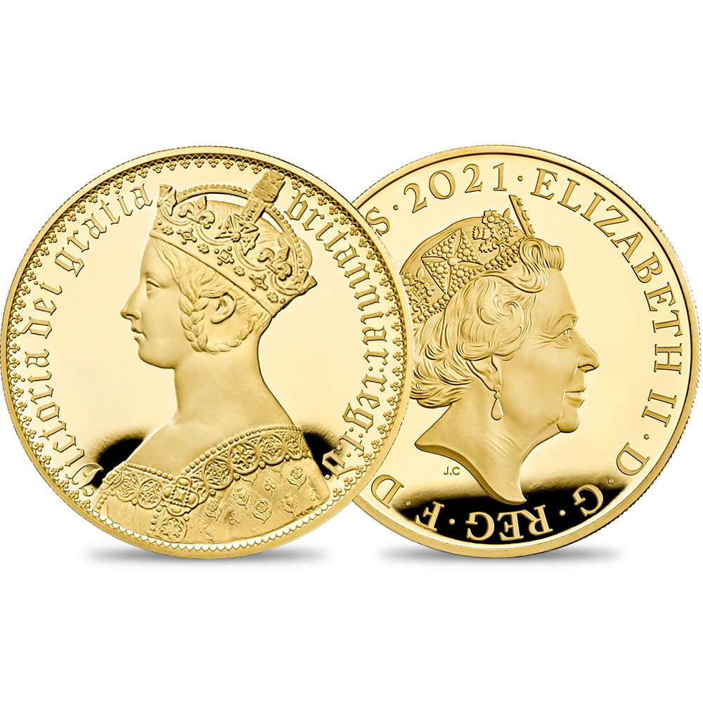 2021 エリザベス2世 ゴチッククラウン・ポートレート 500ポンド5オンスプルーフ金貨  未鑑定 ロイヤルミント発行 発行数175枚 箱付き【ご予約承り品】