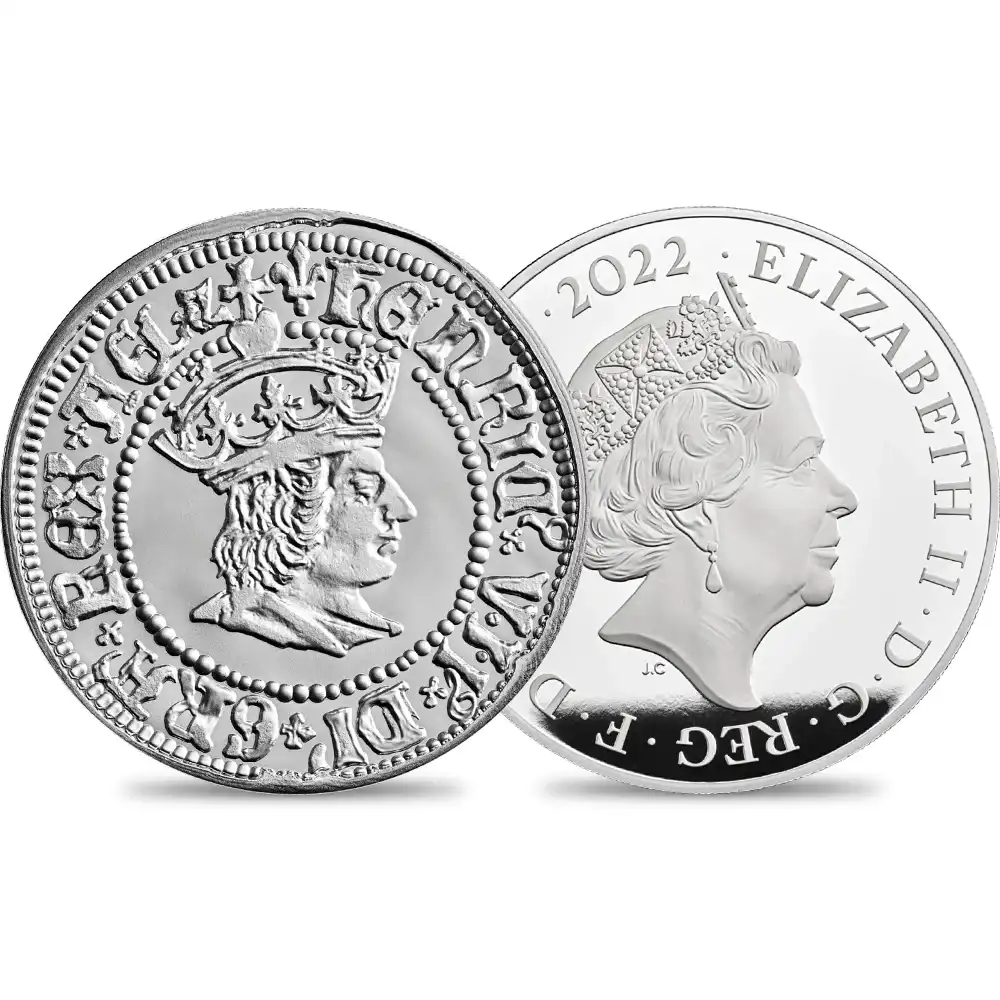 2022 エリザベス2世 英国君主コレクション第1弾 ヘンリー7世 10ポンド5オンスプルーフ銀貨 未鑑定 箱付き【ご予約承り品】