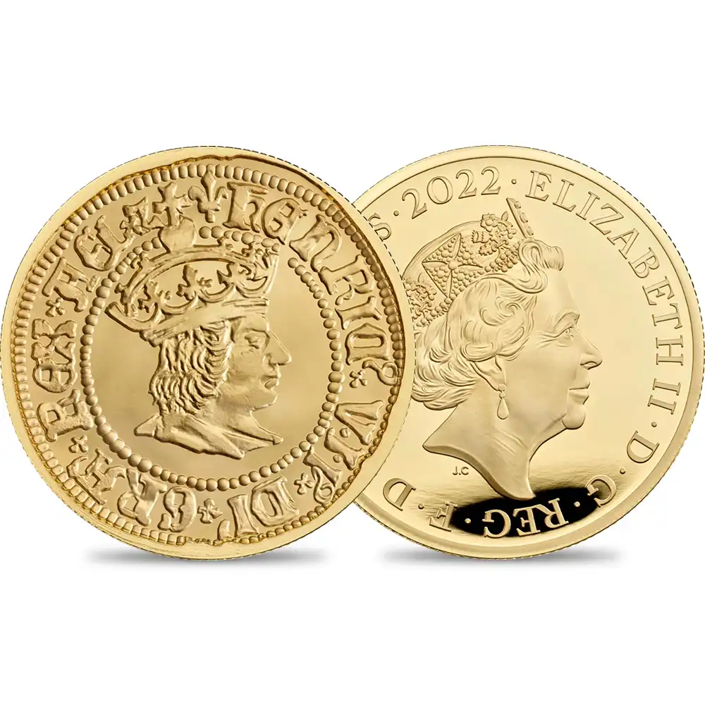 2022 エリザベス2世 英国君主コレクション第1弾 ヘンリー7世 200ポンド2オンスプルーフ金貨 未鑑定 箱付き【ご予約承り品】