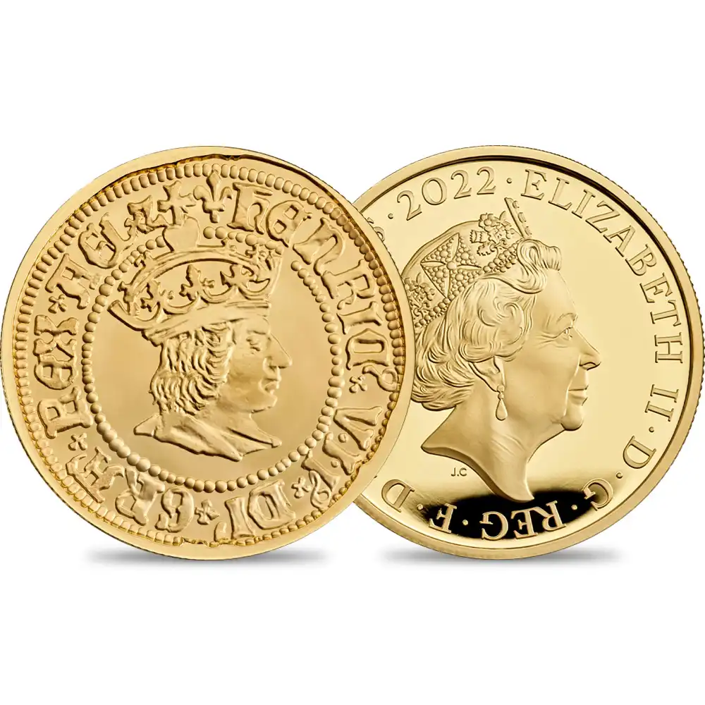2022 エリザベス2世 英国君主コレクション第1弾 ヘンリー7世 100ポンド1オンスプルーフ金貨 未鑑定 箱付き【ご予約承り品】