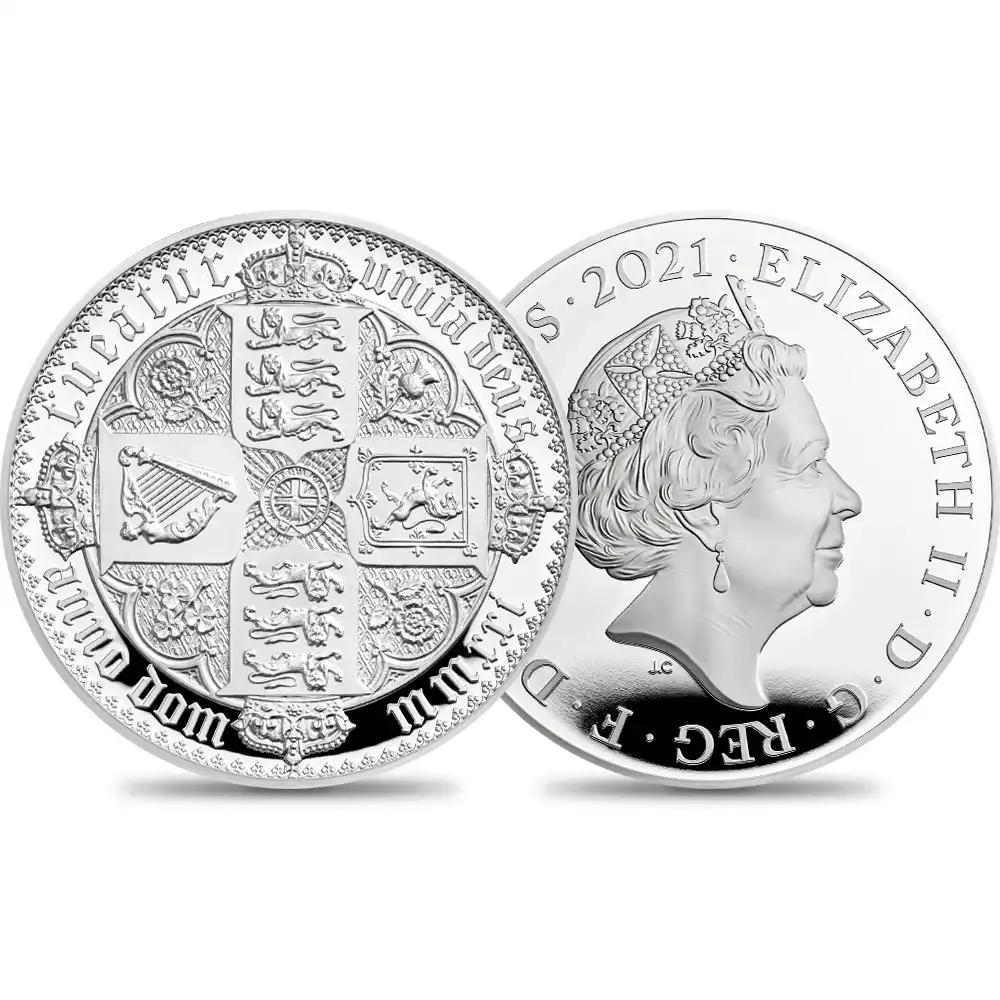 2021 エリザベス2世 ゴチッククラウン・リバースシールド 10ポンド10オンスプルーフ銀貨  未鑑定 ロイヤルミント発行 発行数225枚 箱付き【ご予約承り品】