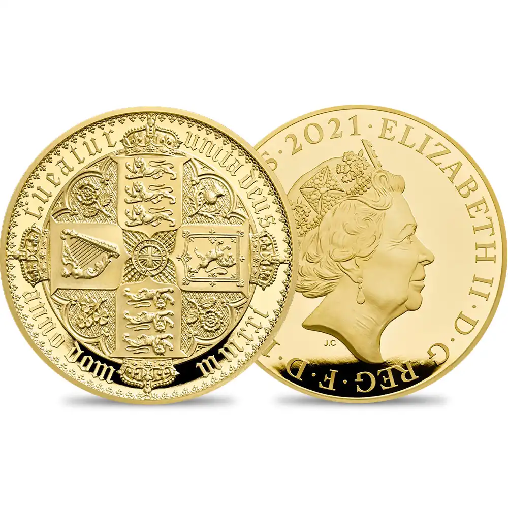 2021 エリザベス2世 ゴチッククラウン・リバースシールド 1000ポンド1キロプルーフ金貨  未鑑定 ロイヤルミント発行 発行数20枚 箱付き【ご予約承り品】