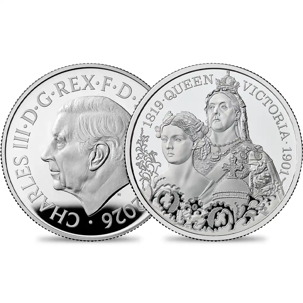 2026 チャールズ3世 ヴィクトリア女王没後125周年記念 女王の生涯 5ポンドプルーフ銀貨 未鑑定 箱付き【ご予約承り品】