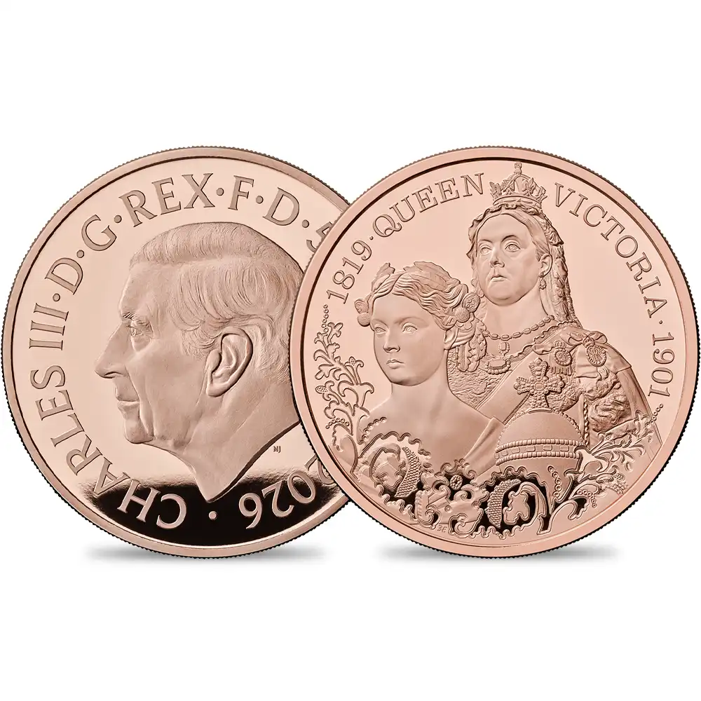 2026 チャールズ3世 ヴィクトリア女王没後125周年記念 女王の生涯 5ポンドプルーフ金貨 未鑑定 箱付き【ご予約承り品】