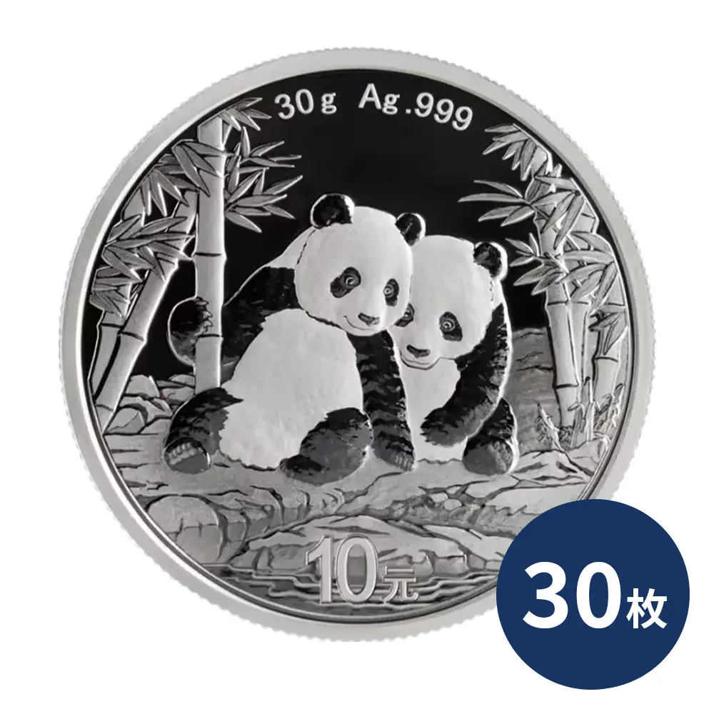 中国 2026 パンダ 10元 30g 銀貨 【30枚】