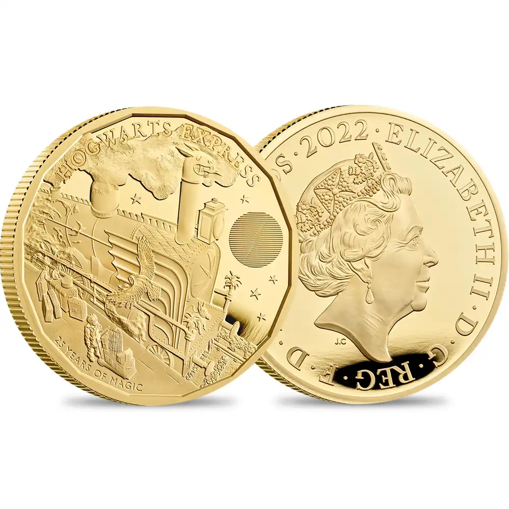 2022 エリザベス2世 ハリー・ポッターシリーズ 第2弾 ホグワーツ特急 出版25周年記念 200ポンド2オンスプルーフ金貨 未鑑定【ご予約承り品】